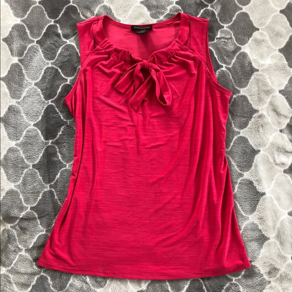 Pink Sleeveless Blouse